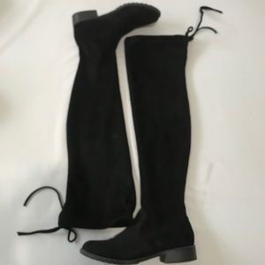 Black Thigh High Boots
